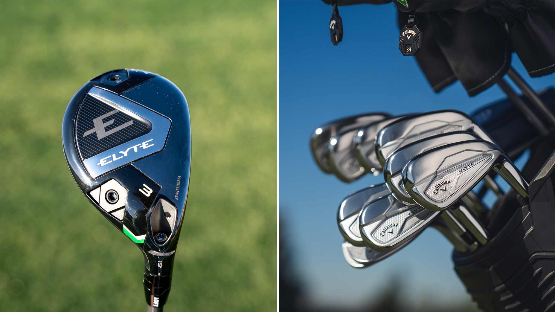 Callaway Elyte irons and hybrid.