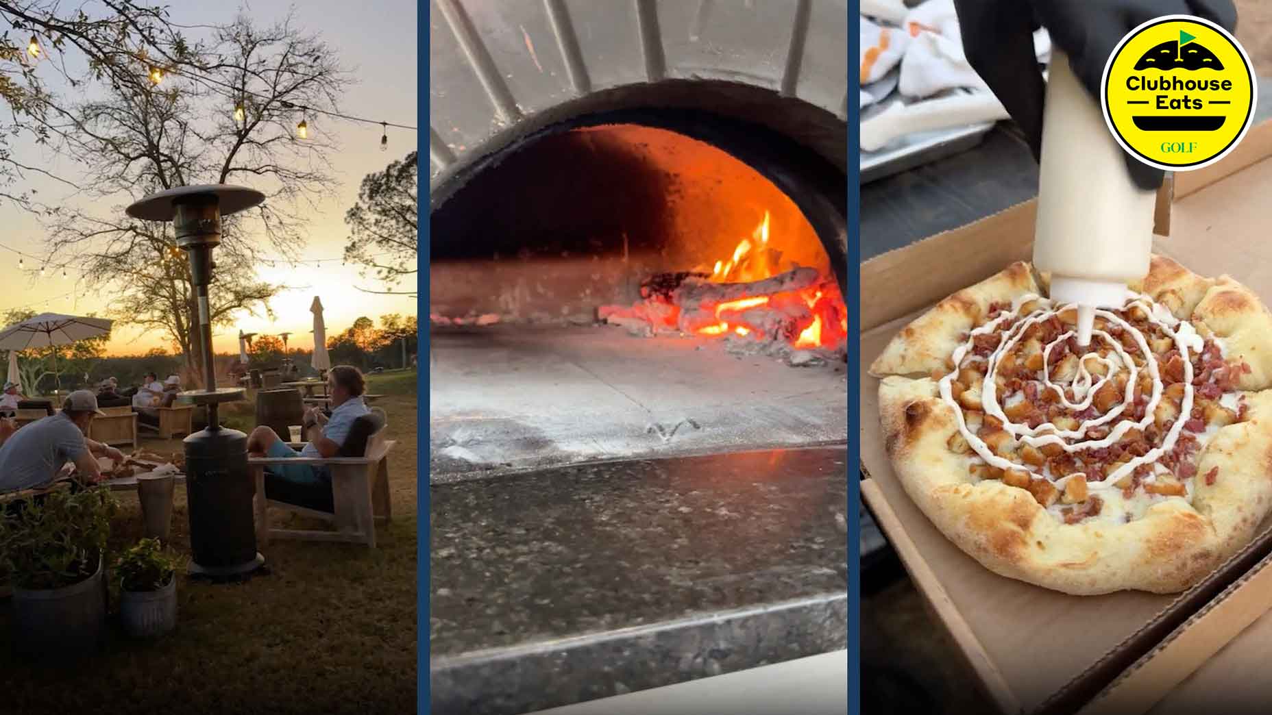 The wood-fired pizza at Cabot Citrus Farms