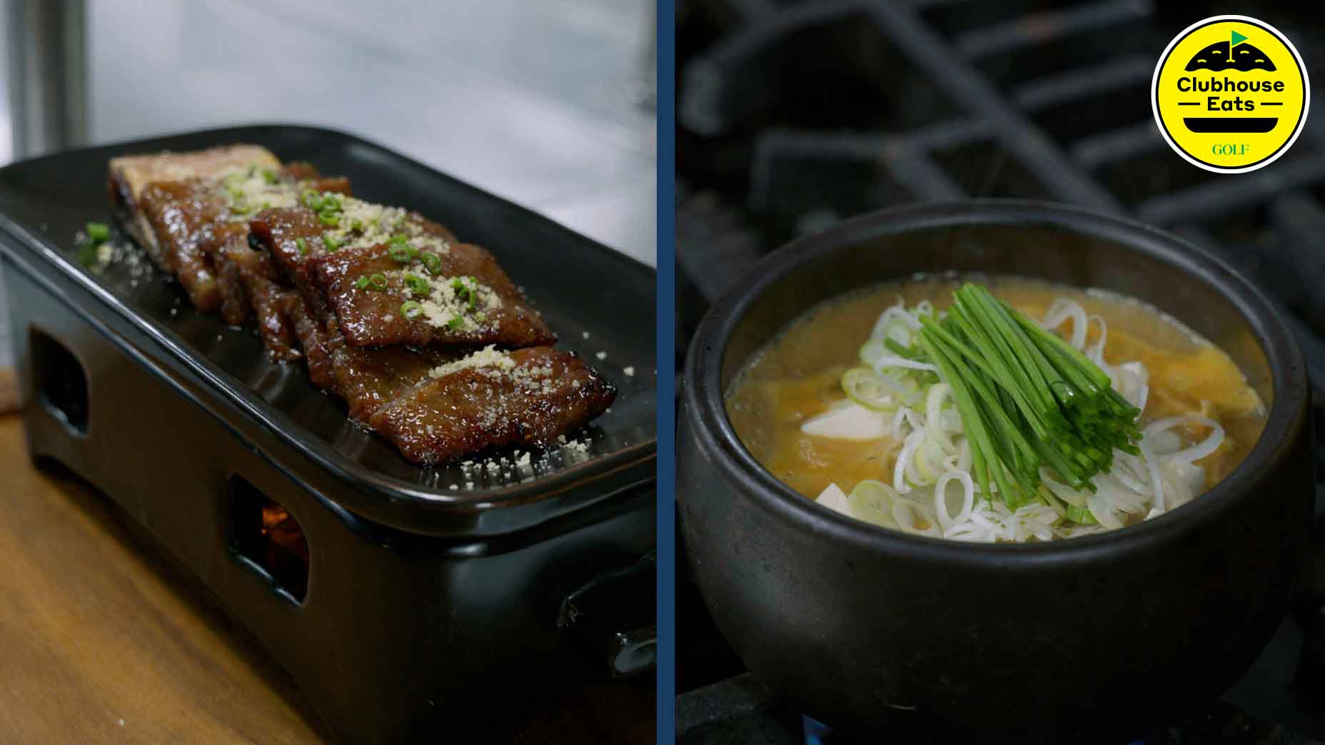 Chef Kim Jun Sik from South Korea's Haesley demonstrates his preparation method for banchan, a Korean feast of meat, fish and seasoned broth.