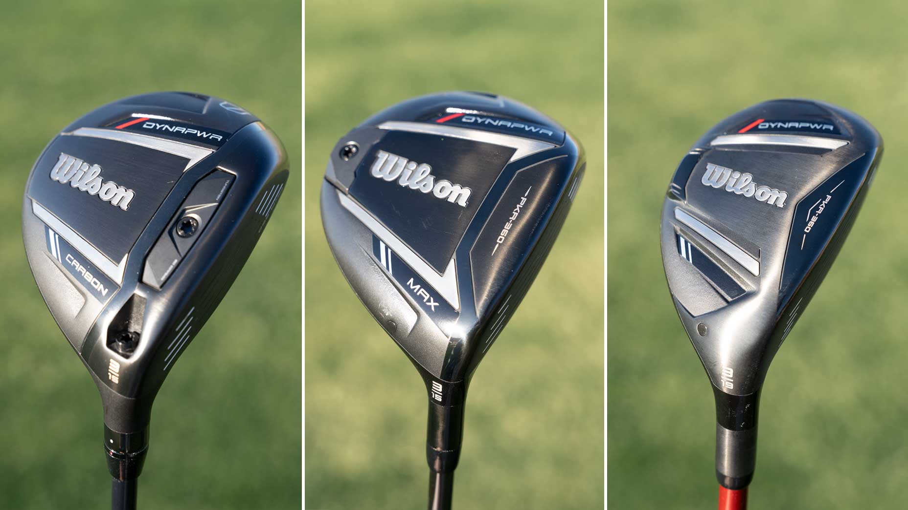 Wilson Dynapwr Fairway woods and hybrids.