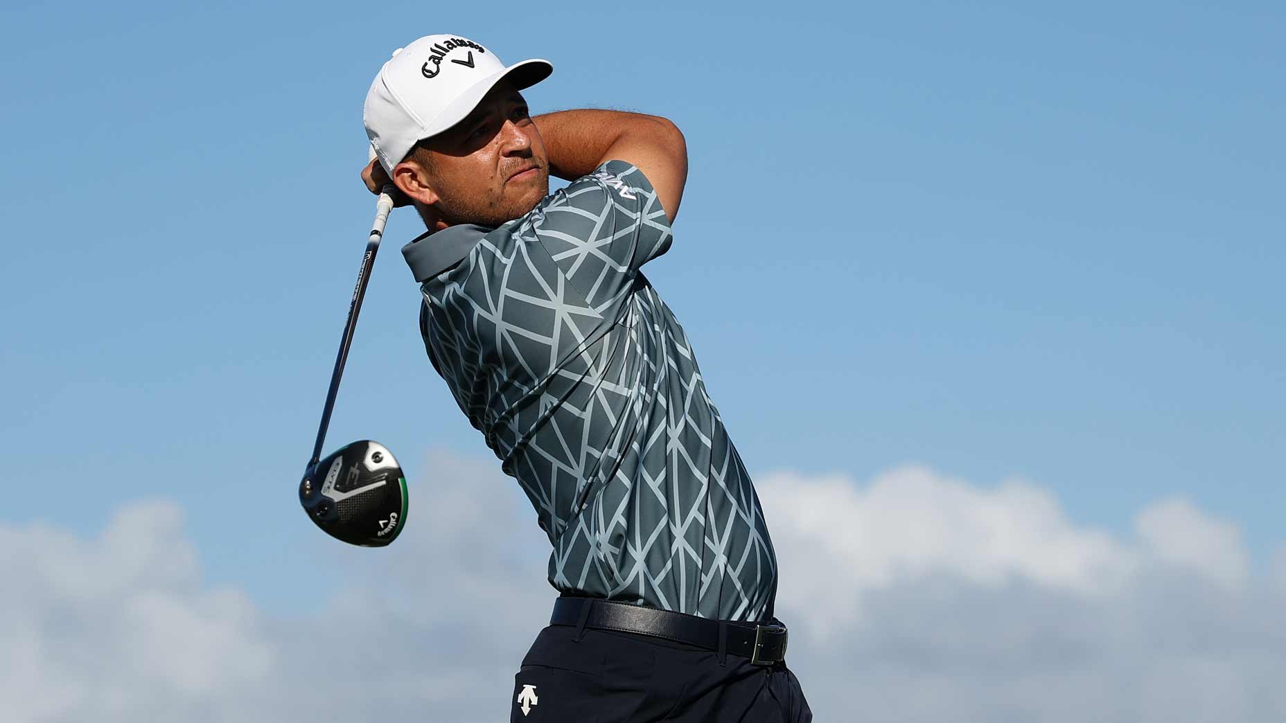 Xander Schauffele with the Callaway Elyte Triple Diamond in Kapalua.