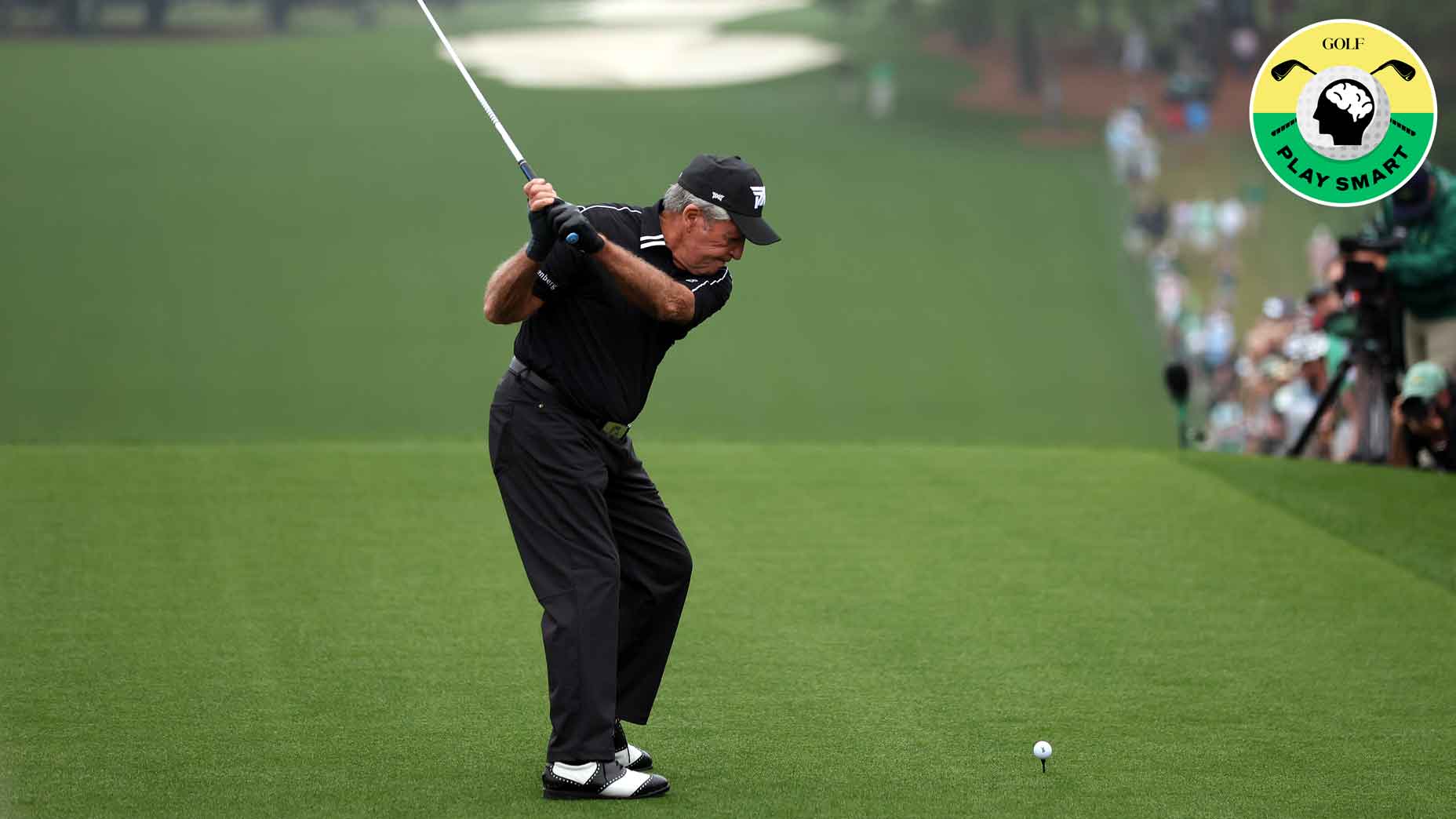 gary player hits ceremonial opening tee shot at the 2024 masters