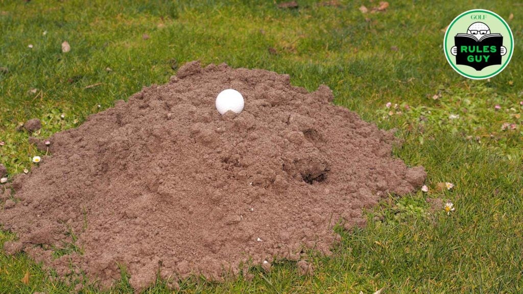 Rules Guy: Can I clean the dirt off my ball if it rolls through ground under repair?