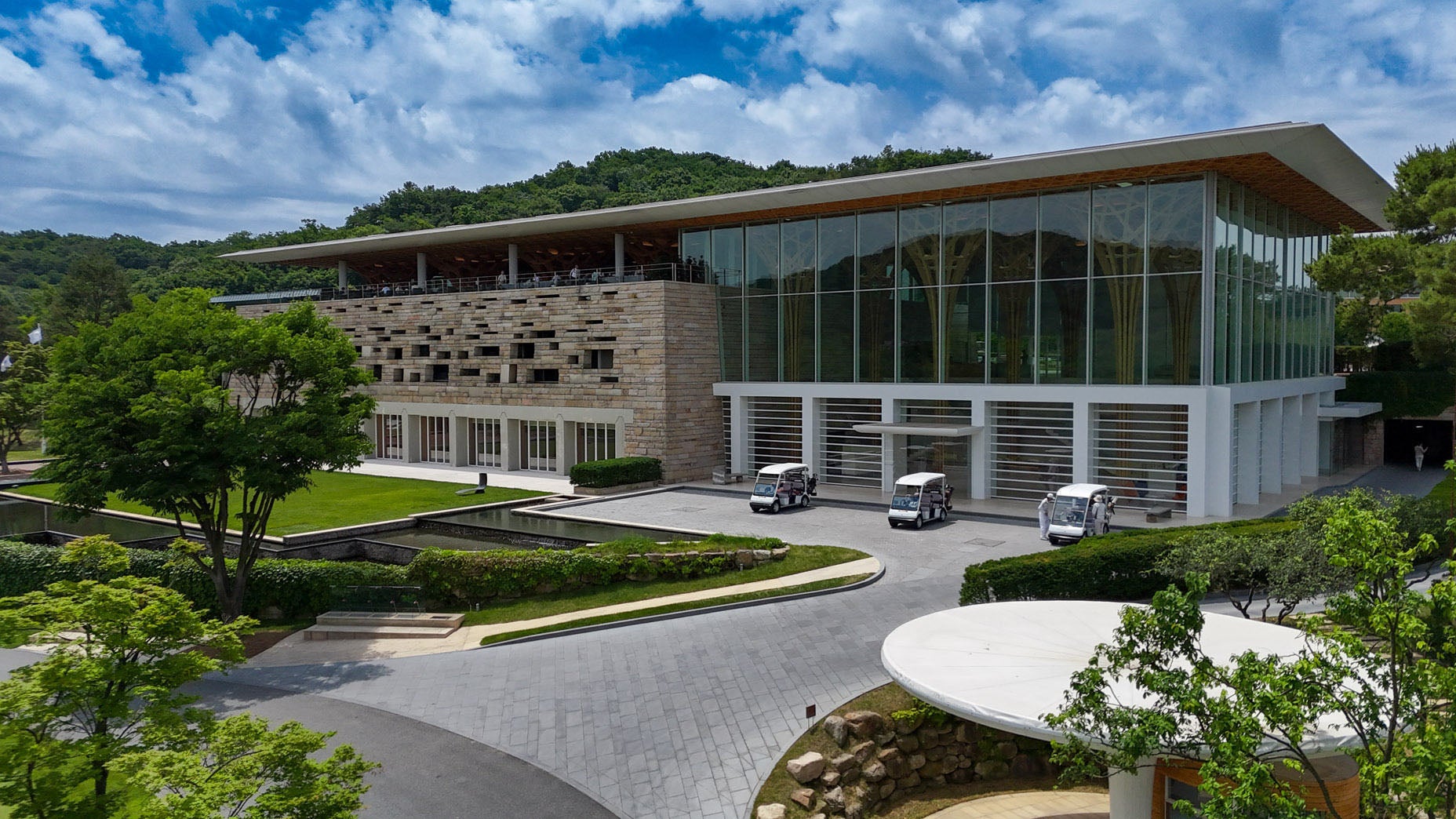 The clubhouse at Haesley Nine Bridges in South Korea.