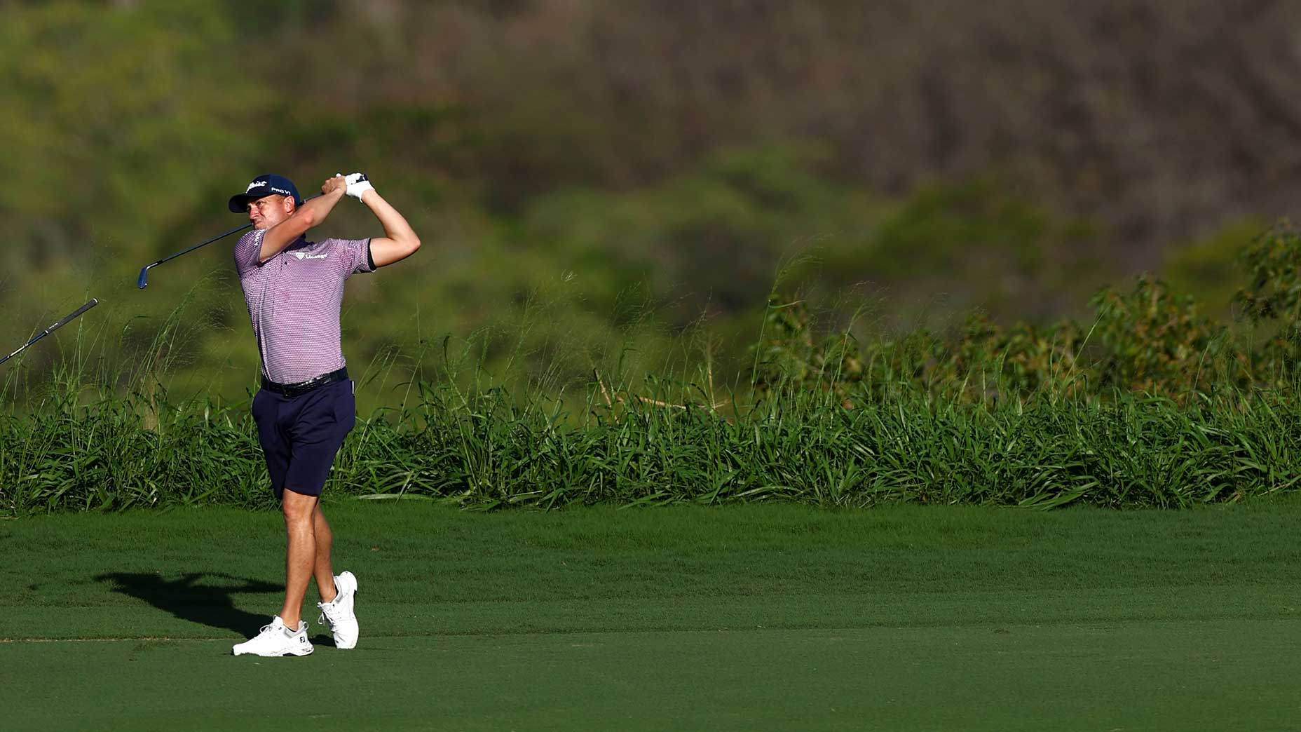 Justin Thomas fired a shot at the sentry.