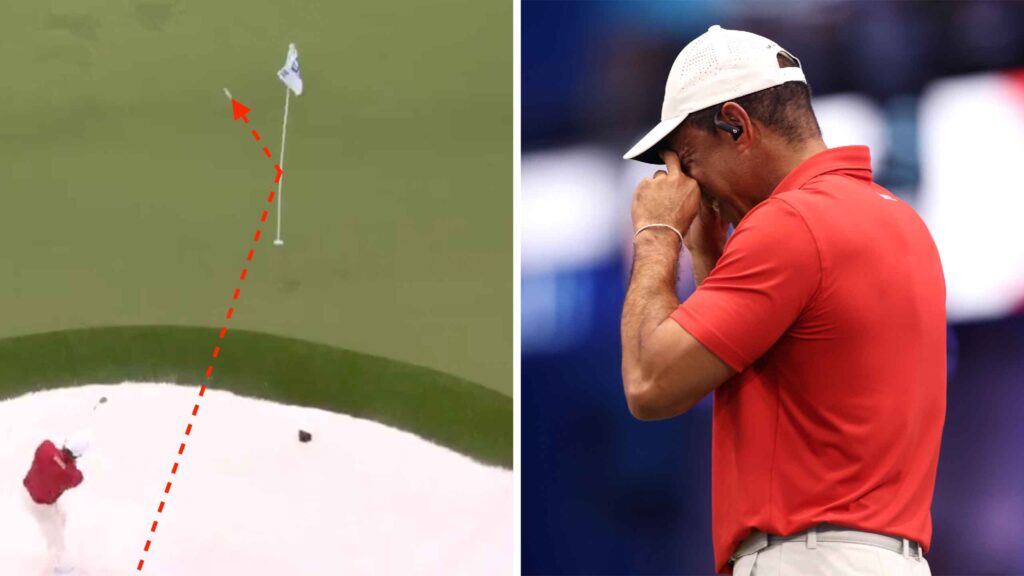 'Oh my God': Kevin Kisner's hilarious bunker fail cracks up Tiger Woods