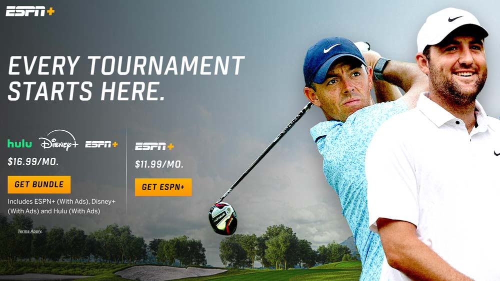 PGA tour live on ESPN+ 2025 promotion