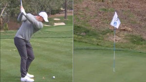 PGA Tour pro Rory McIlroy made a hole-in-one in Round 1 of the 2025 AT&T Pebble Beach Pro-Am.