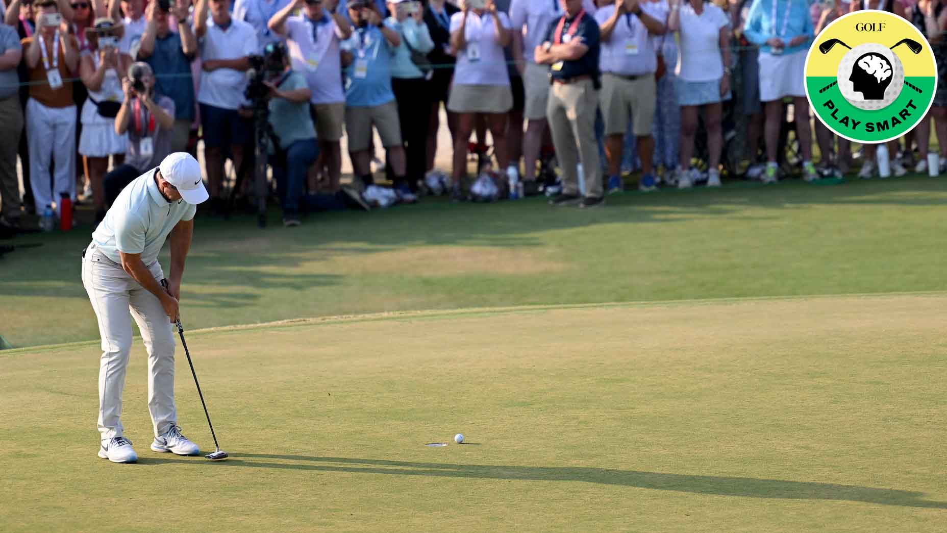 rory mcilroy misses a putt during the 2024 u.s. open