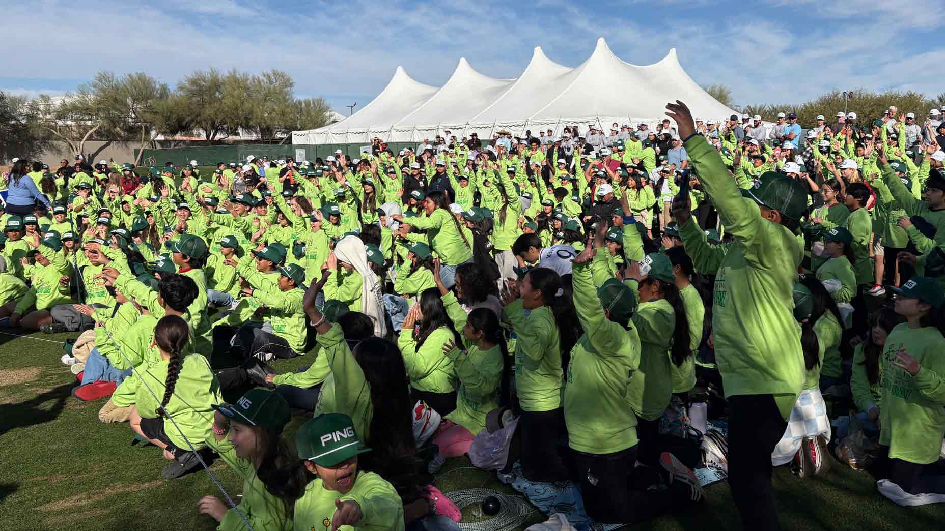 The 23rd annual Dream Day at the WM Phoenix Open was attended by 562 grade-school kids.