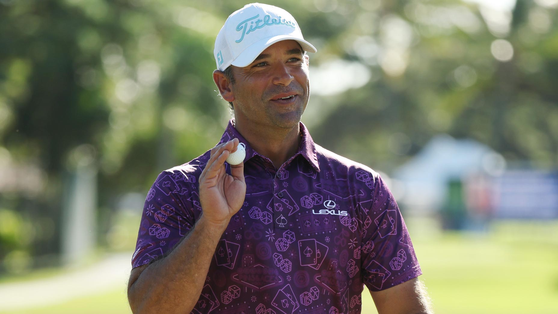 Rafael Campos smiles at the Sony Open.