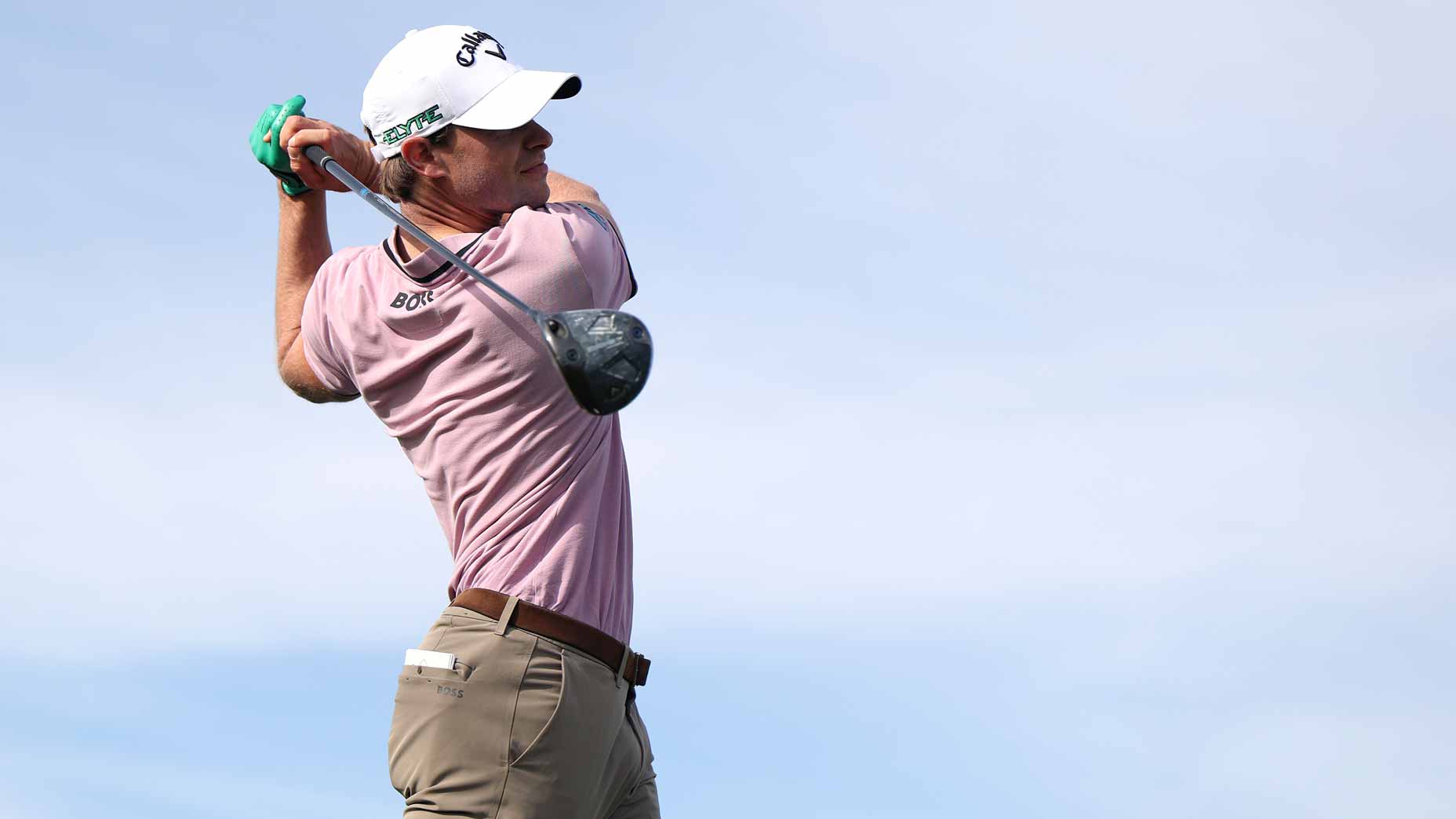 Thomas Detry plays a drive at the WMPO.