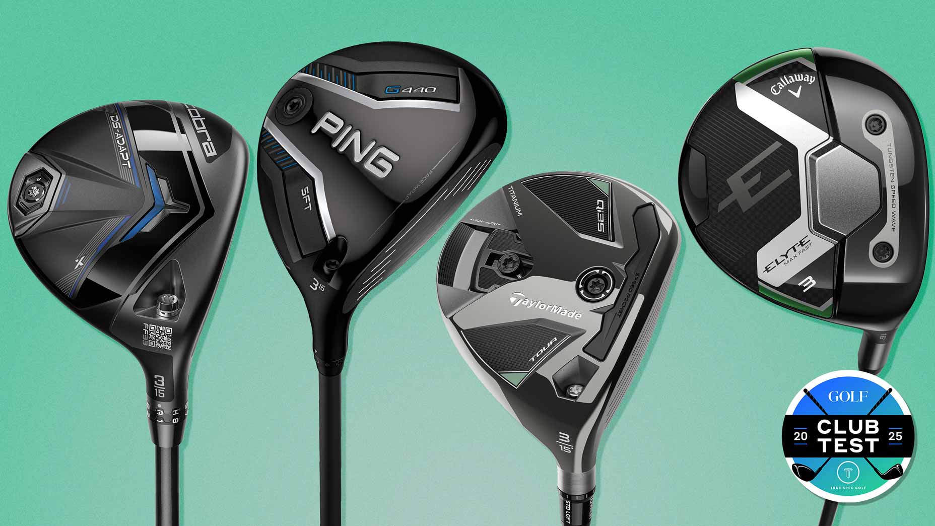 Sample of the best fairway woods from ClubTest 2025