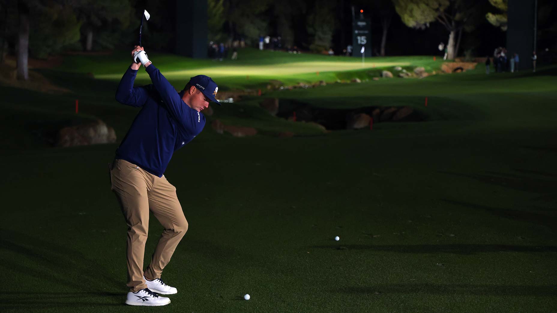 Bryson DeChambeau, seen here during the PGA Tour-LIV showdown, will play the LIV Golf Riyadh event under the lights.