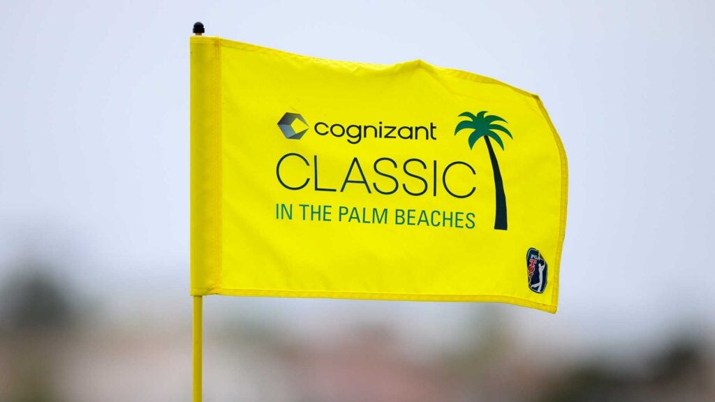 2025 Cognizant Classic in The Palm Beaches flag at PGA National Resort the Champion Course on March 2, 2024 in Palm Beach Gardens, Florida.