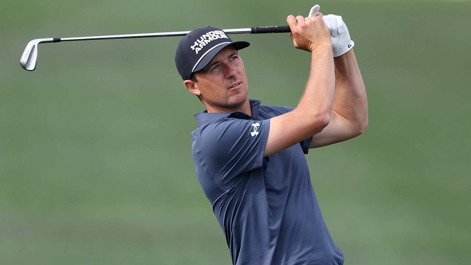 PGA Tour pro Jordan Spieth, who is in the Genesis Invitational field, plays a shot on the 14th hole during the final round of the WM Phoenix Open 2025 at TPC Scottsdale.