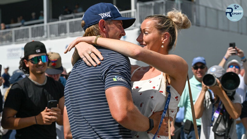 Jake Knapp and Makena White at the Cognizant Classic