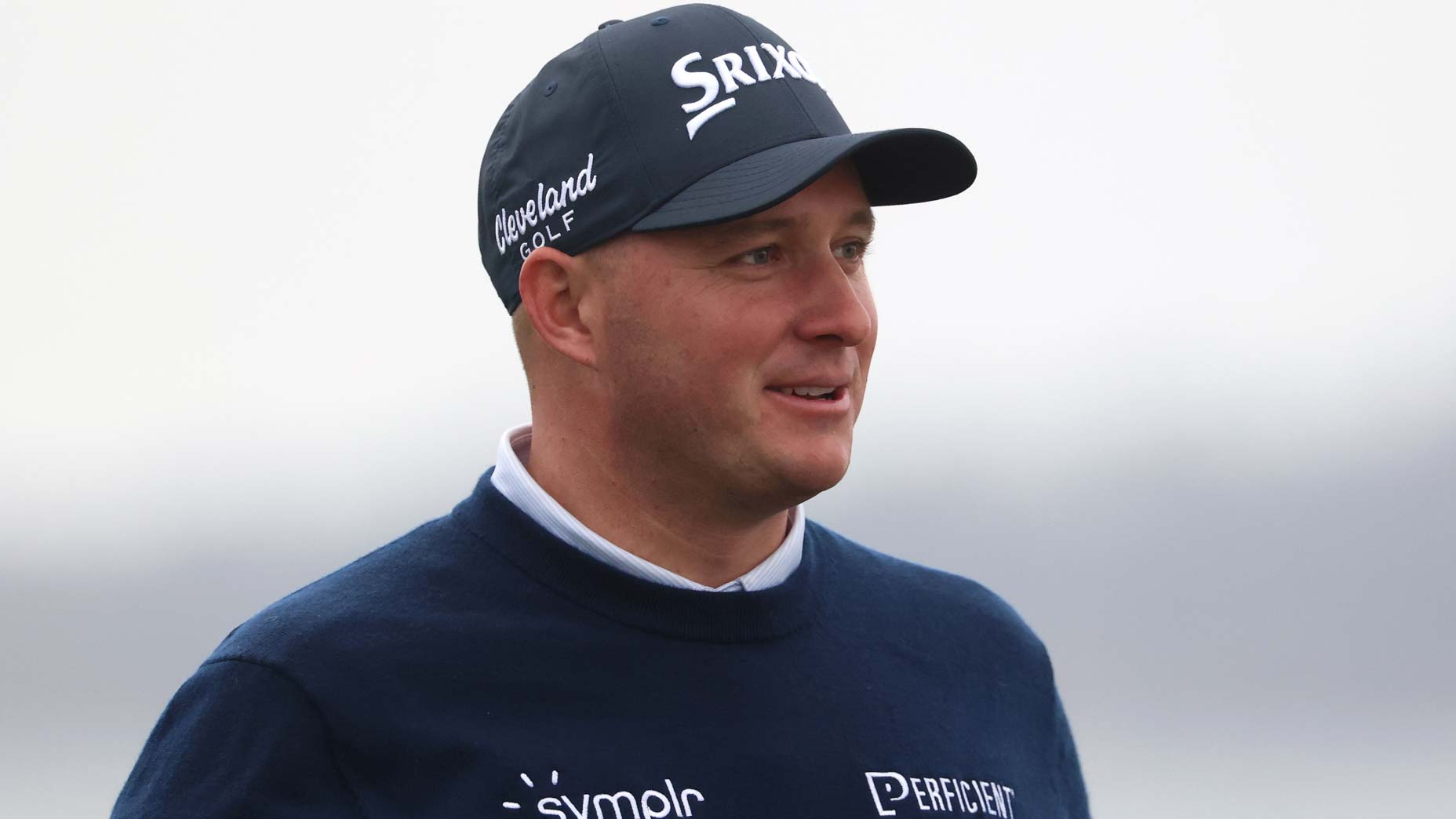 Flu-stricken PGA Tour pro Sepp Straka looks on during the third round of the 2025 AT&T Pebble Beach Pro-Am 2025 at Pebble Beach Golf Links.