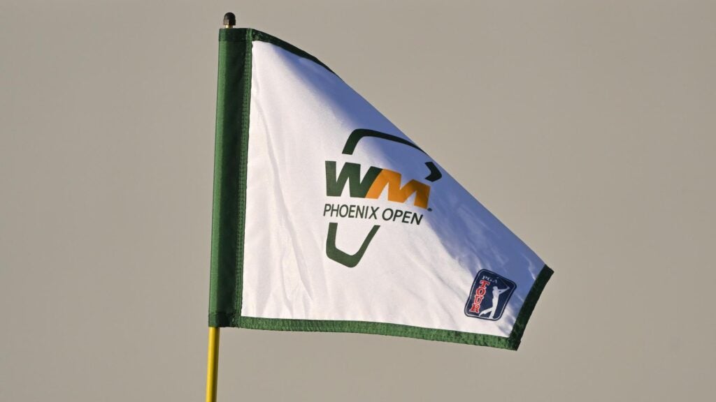 A WM Phoenix Open flag during the third round of WM Phoenix Open at TPC Scottsdale.