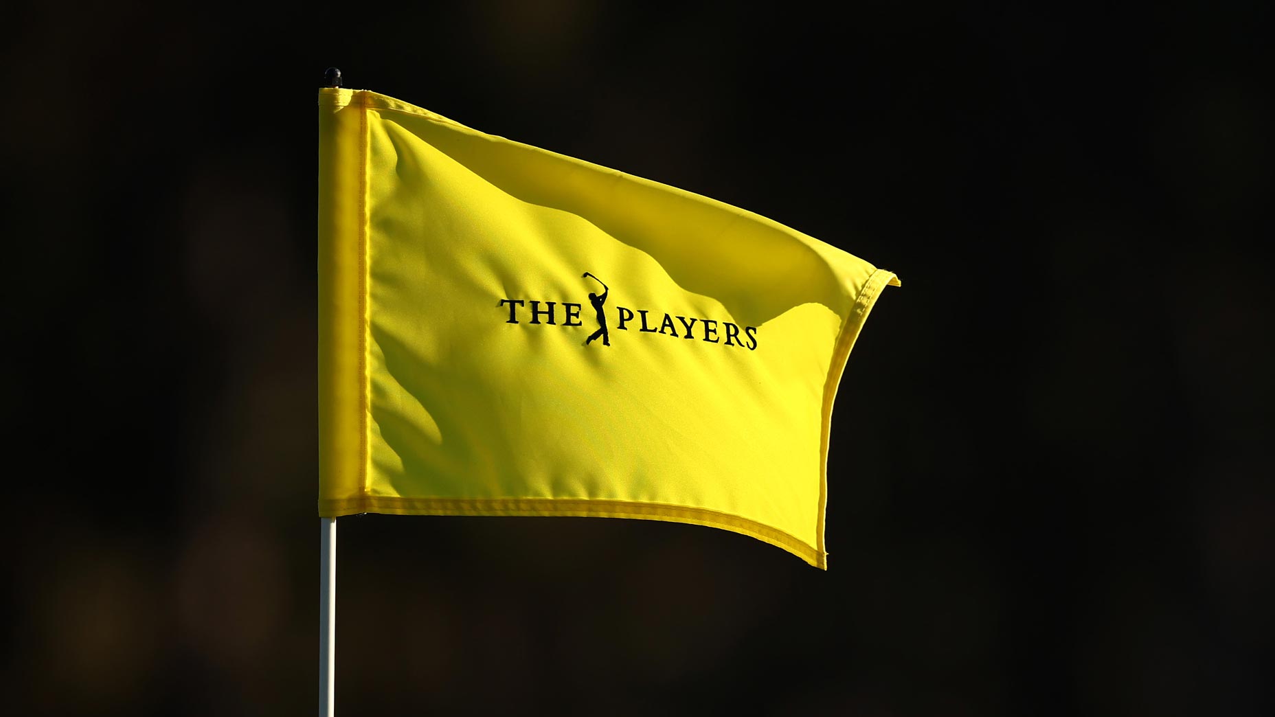 2025 The player championship flag in the 11th hole in TPC Sawgrass.