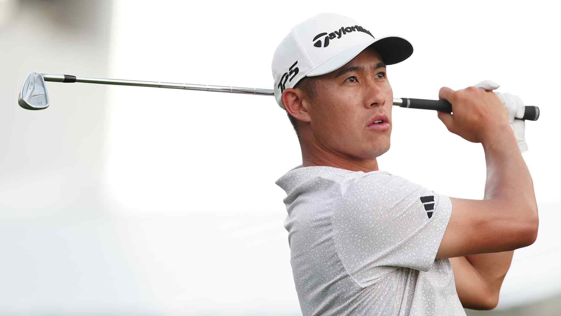 PGA Golf Collin Morikawa plays his goal in the 17th hole during the last round of Arnold Palmer Invitational presented by MasterCard on March 9, 2025, at Arnold Palmer's Bay Hill Club & Lodge in Orlando, Florida.