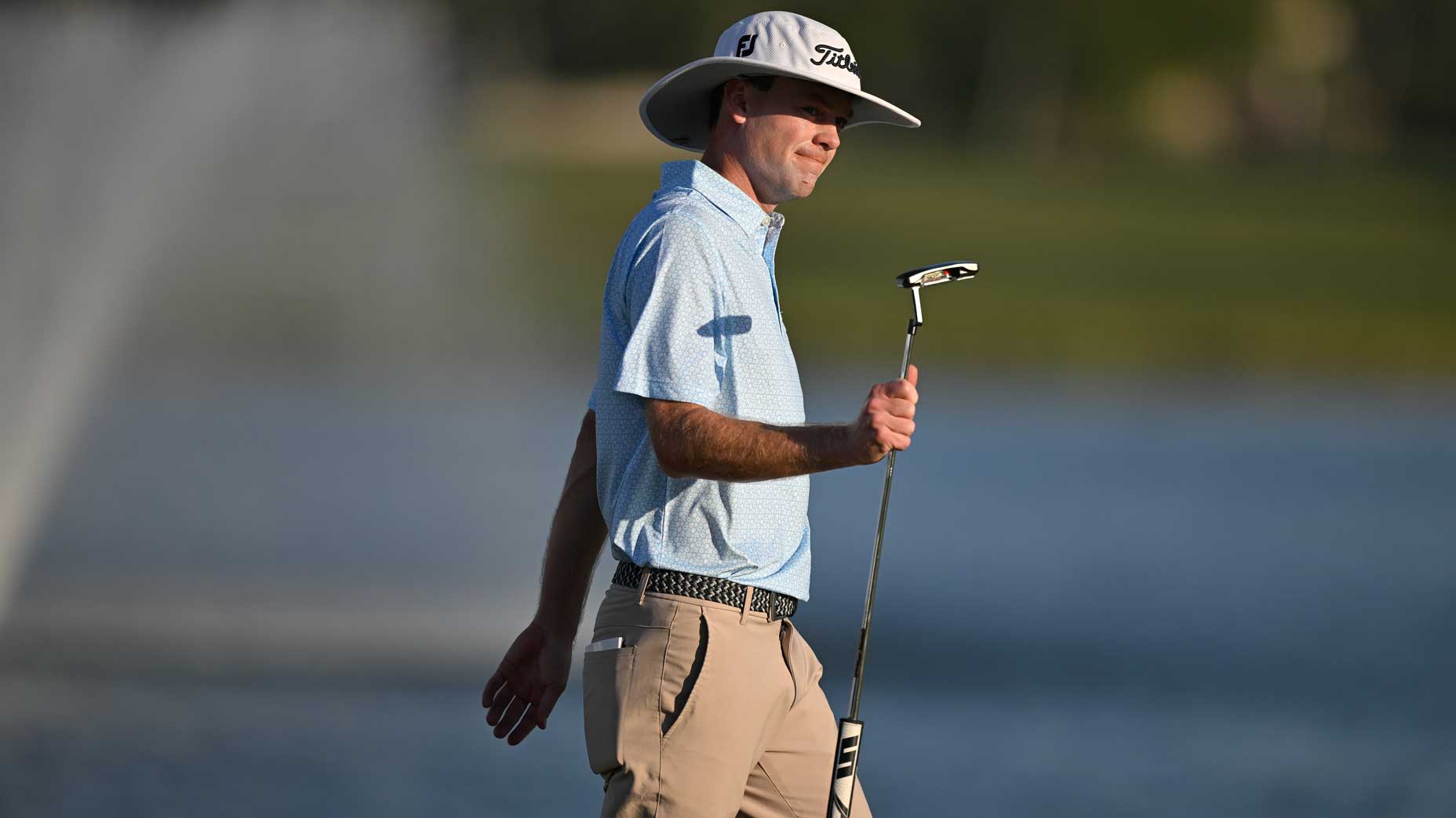 Joe Highsmith celebrates winning the Cognizant Classic.