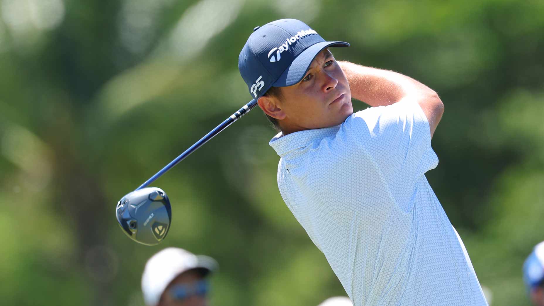 Karl Vilips hits a tee shot at the Puerto Rico Open.