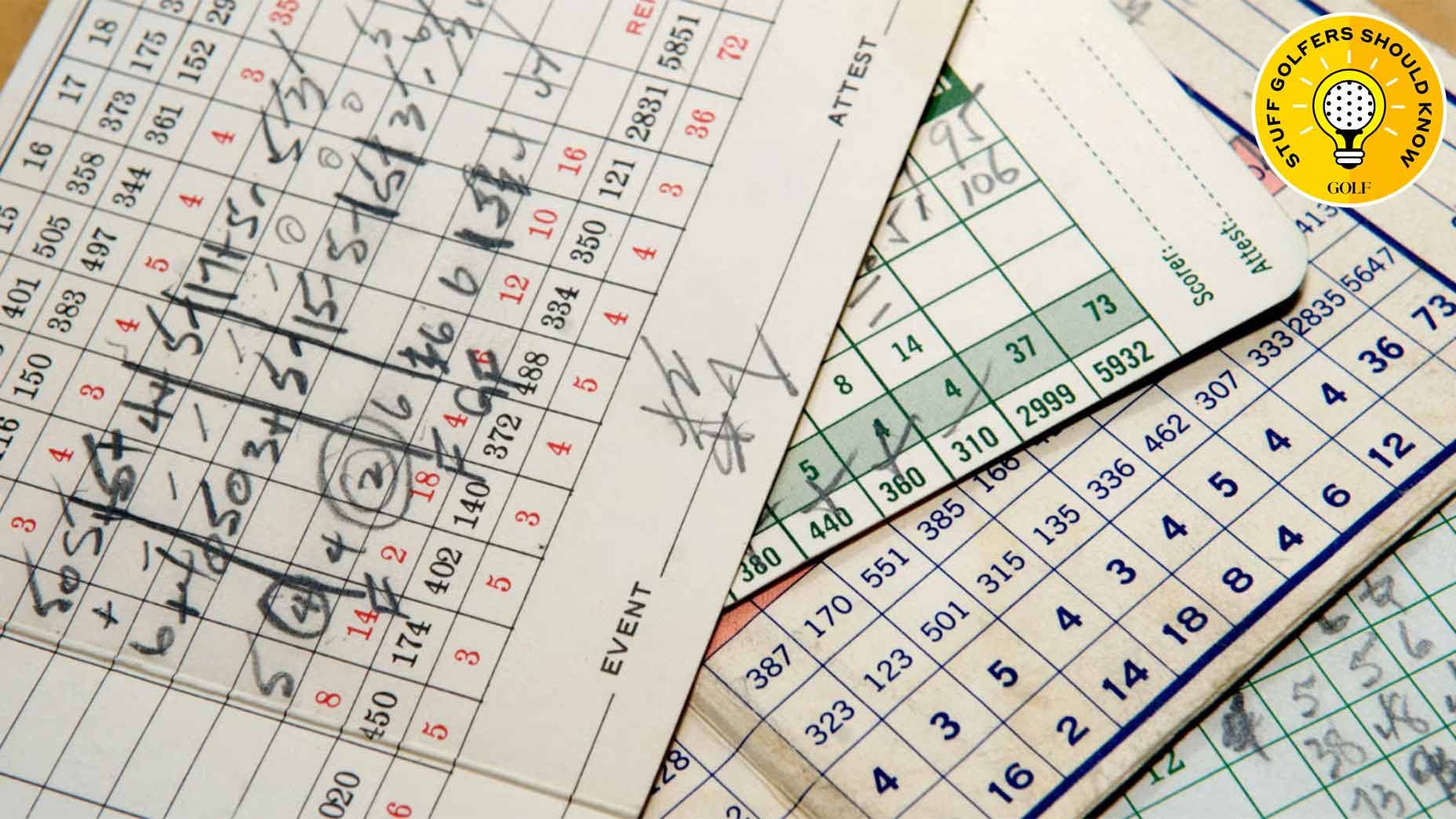 a golf score card