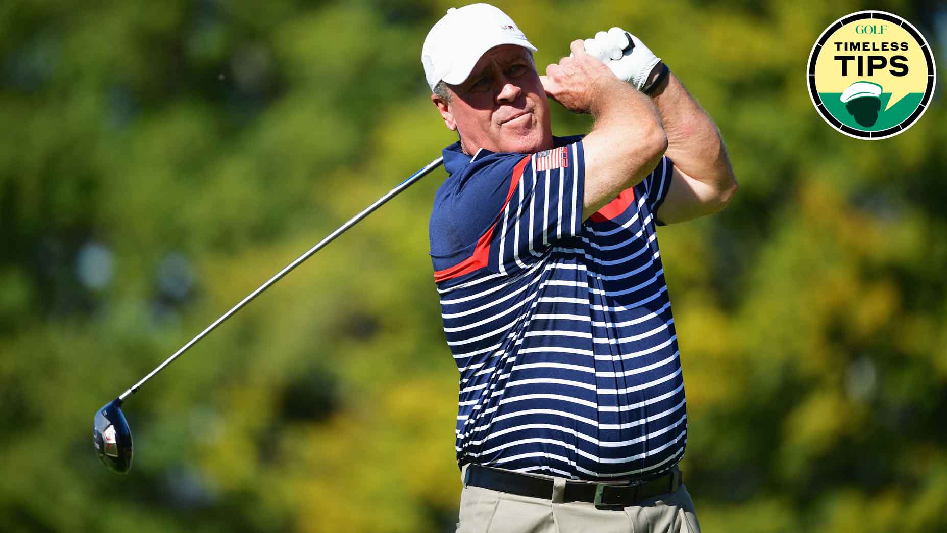 hal sutton hits driver before 2018 ryder cup in past captain's match