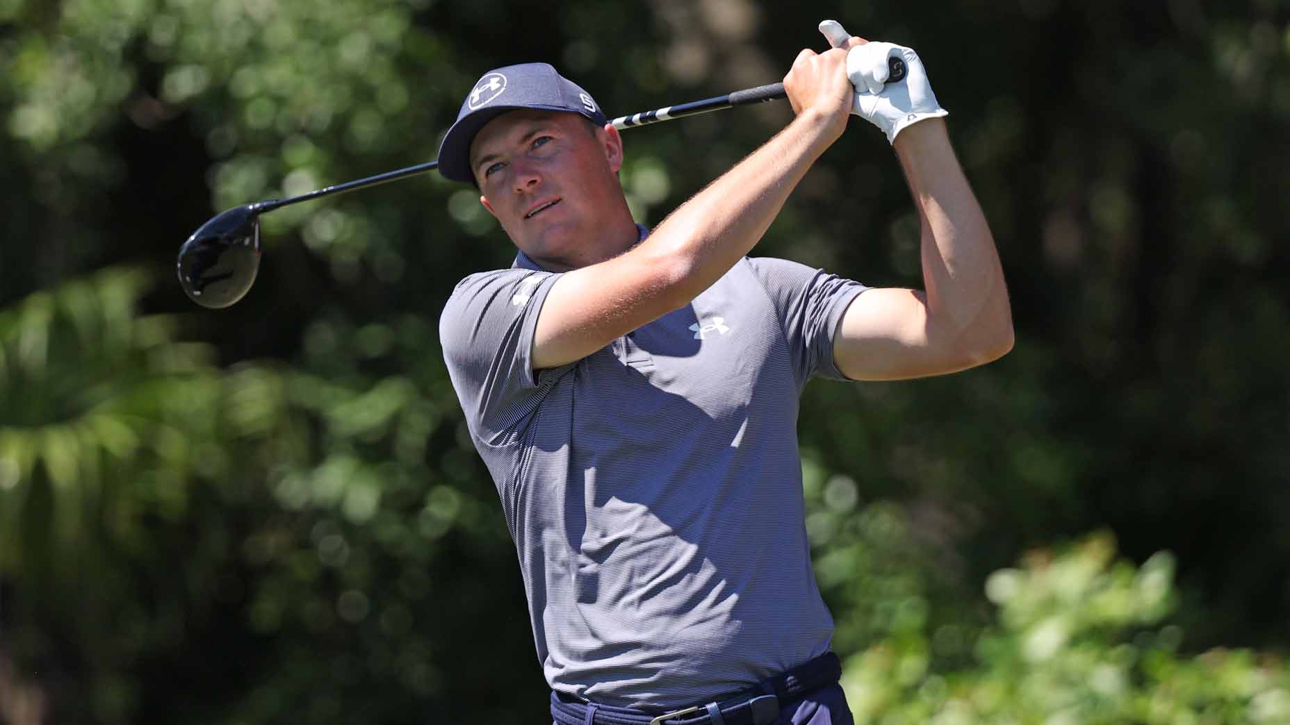 Jordan Spieth played a tee during the 2025 Cognitive Classic.