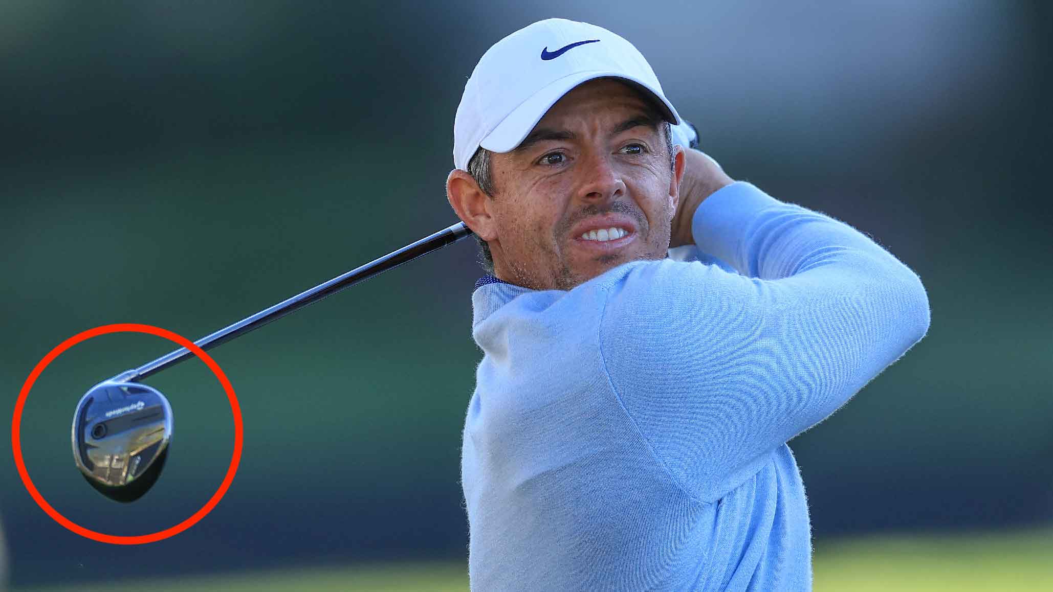 Rory McIlroy of Northern Ireland hit the 12th hole in the first round of the Arnold Palmer Invitational at the Arnold Palmer Bay Hill Golf Coursel on March 6, 2025 in Orlando, Florida.