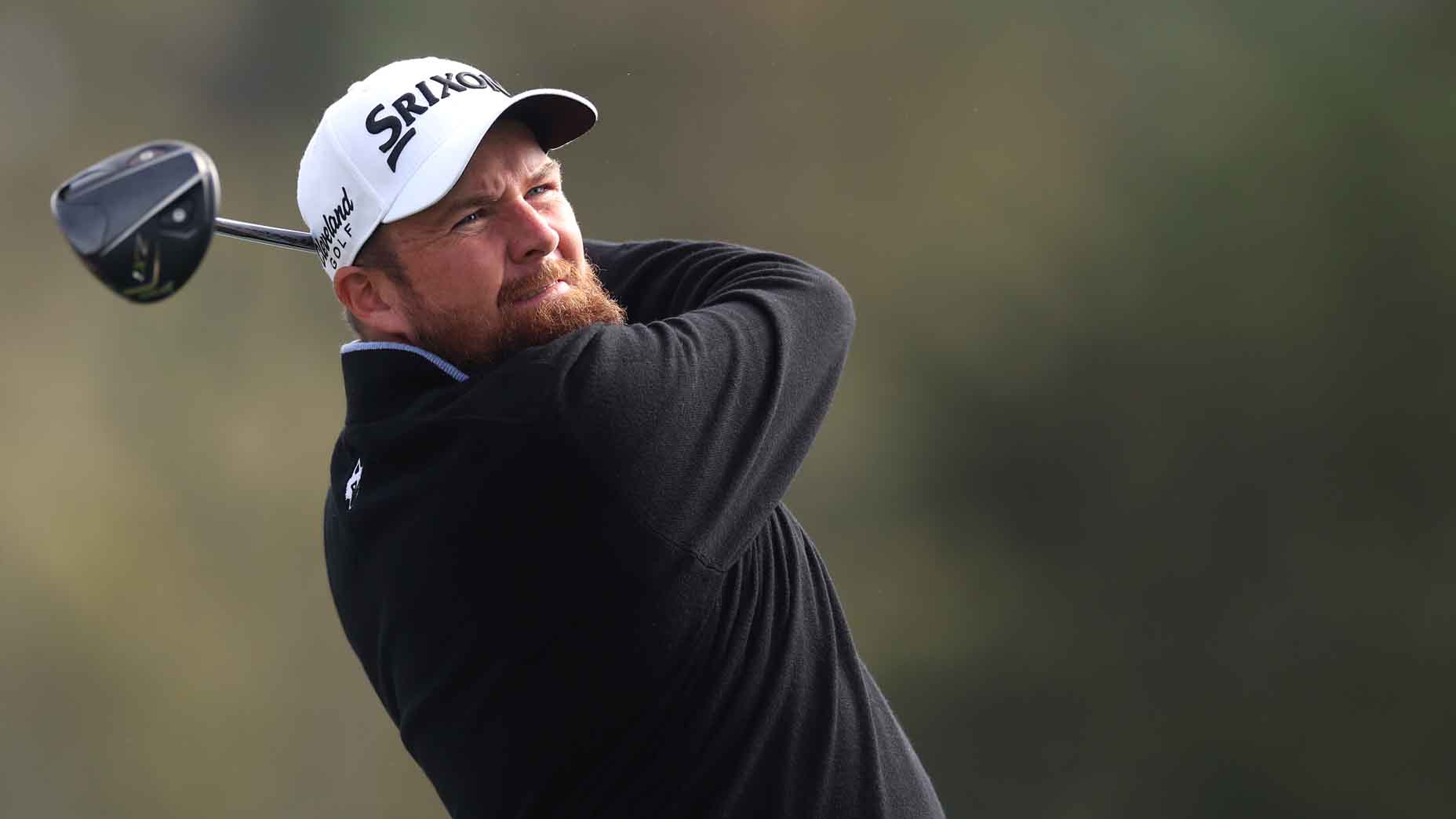 Snane Lowry hits a tee shot during the AT&T Pebble Beach Pro Am.