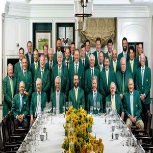 masters champions dinner group photo 2025