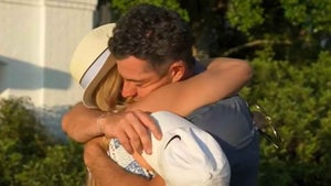 rory mcilroy and kate rose embracing after the masters