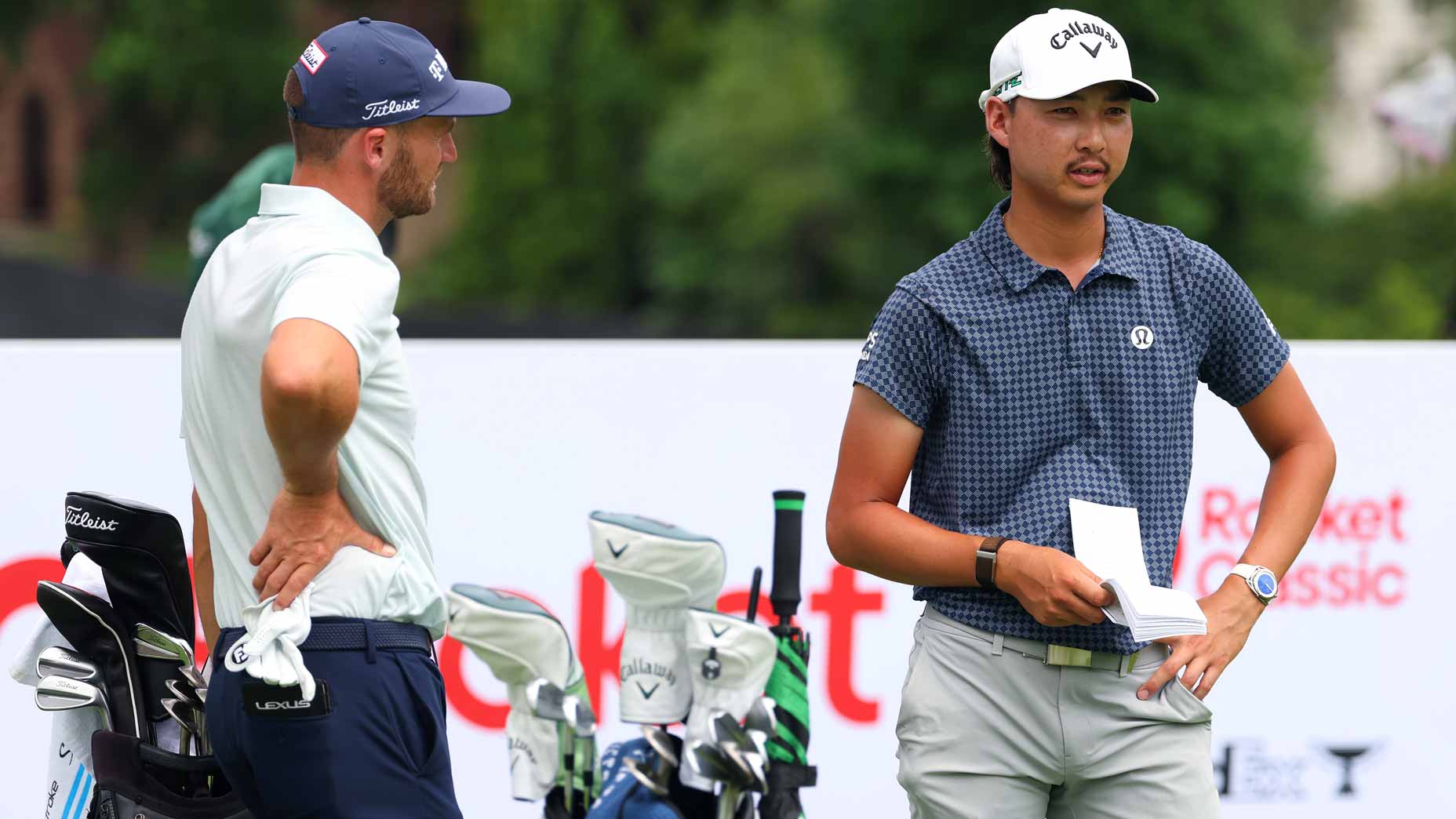 Wyndham Clark and Min Woo Lee