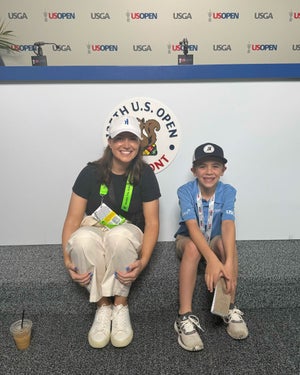 Silas and Claire Rogers at Oakmont.