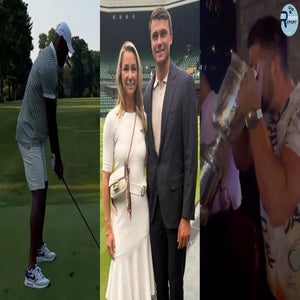 LeBron tees it up, Aberg attends Wimbledon and the U.S. Open trophy goes to the bar.