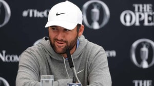 Scottie Scheffler ahead of the Open at Portrush.