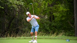 Justin Delp in the opening round of the 2025 U.S. Adaptive open