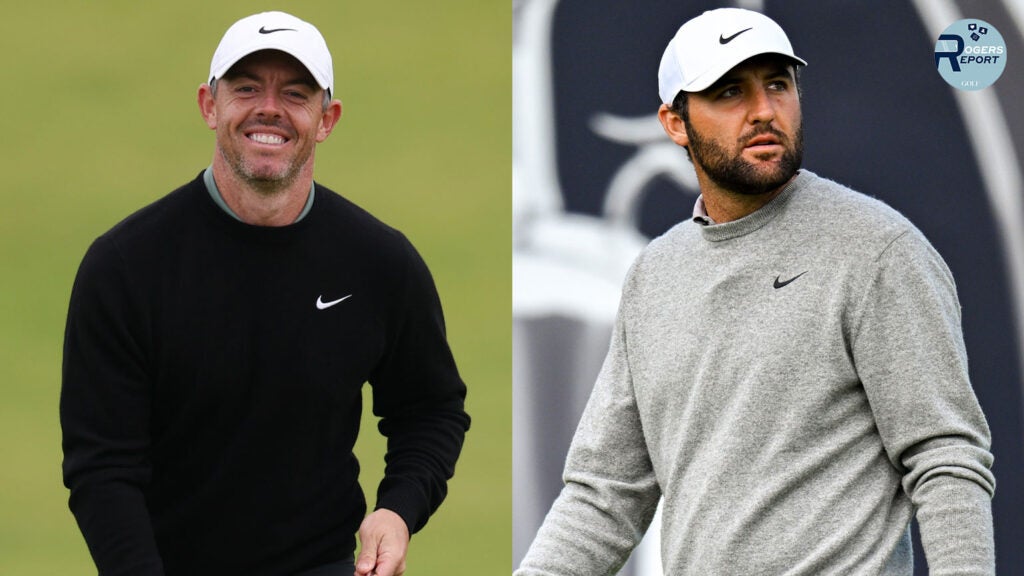 Rory McIlroy and Scottie Scheffler at Royal Portrush.