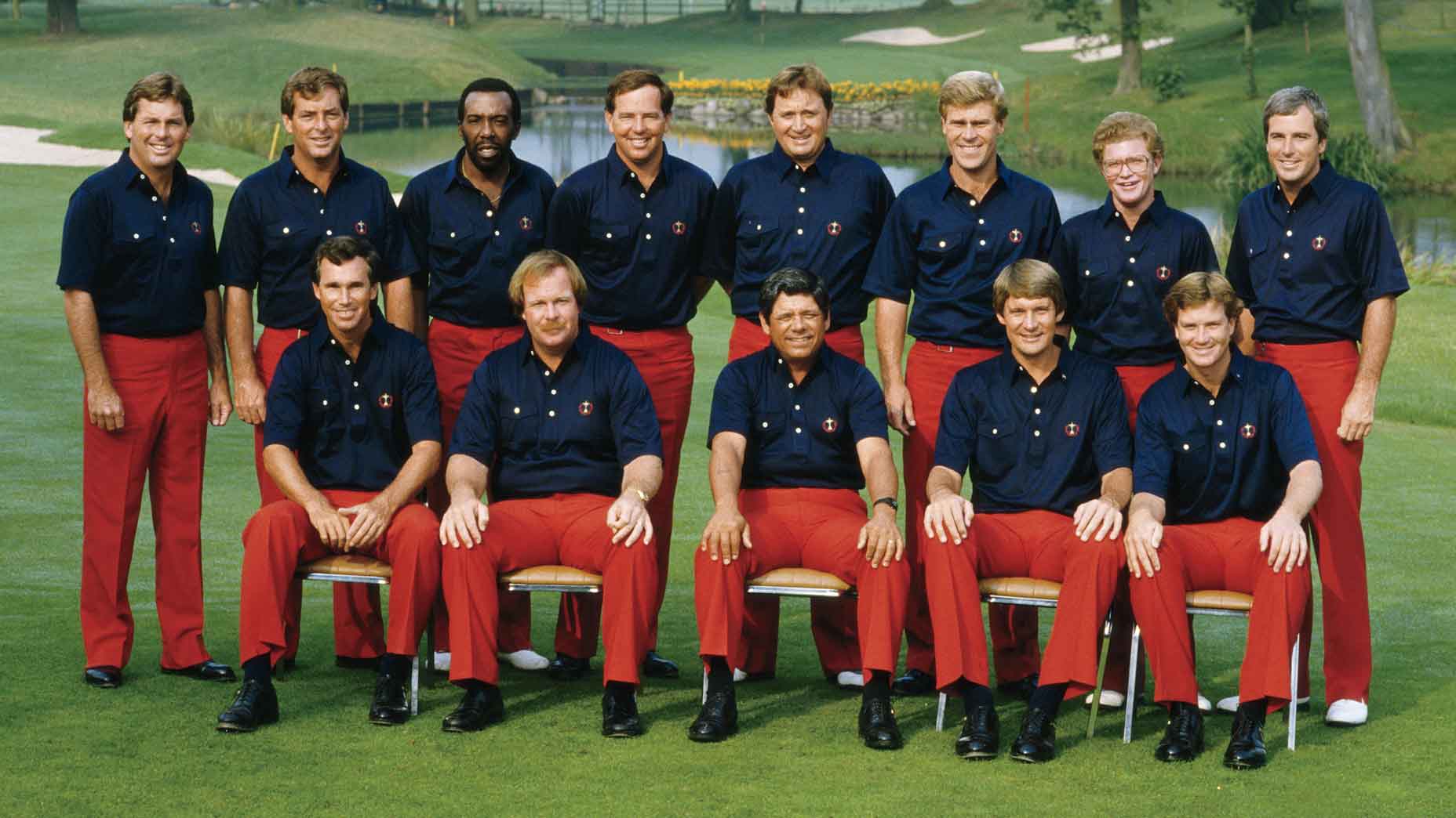 Members of the ’85 U.S. team would accumulate 18 major cham- pionships during their careers but got their “asses kicked” at The Belfry.