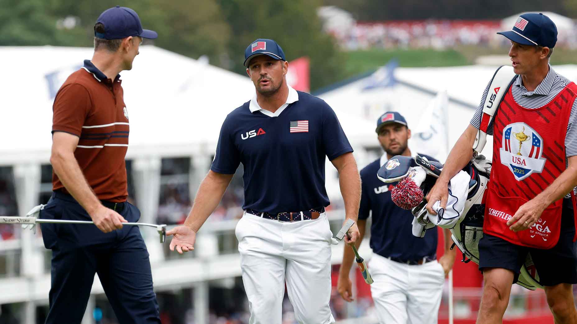 Justin rose and rythoson dehambeau were at the center of the Ryder Cup Cund.