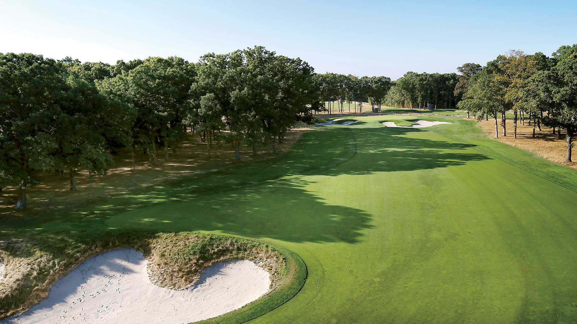 The 9th hole at Bethpage Black in Farmingdale, N.Y.