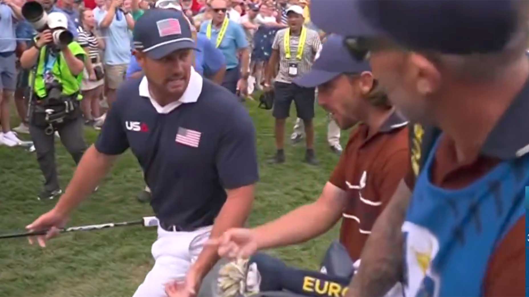 Ryder Cup gets heated with tense DeChambeau-Rose exchange Ryder Cup gets heated with tense DeChambeau-Rose exchange