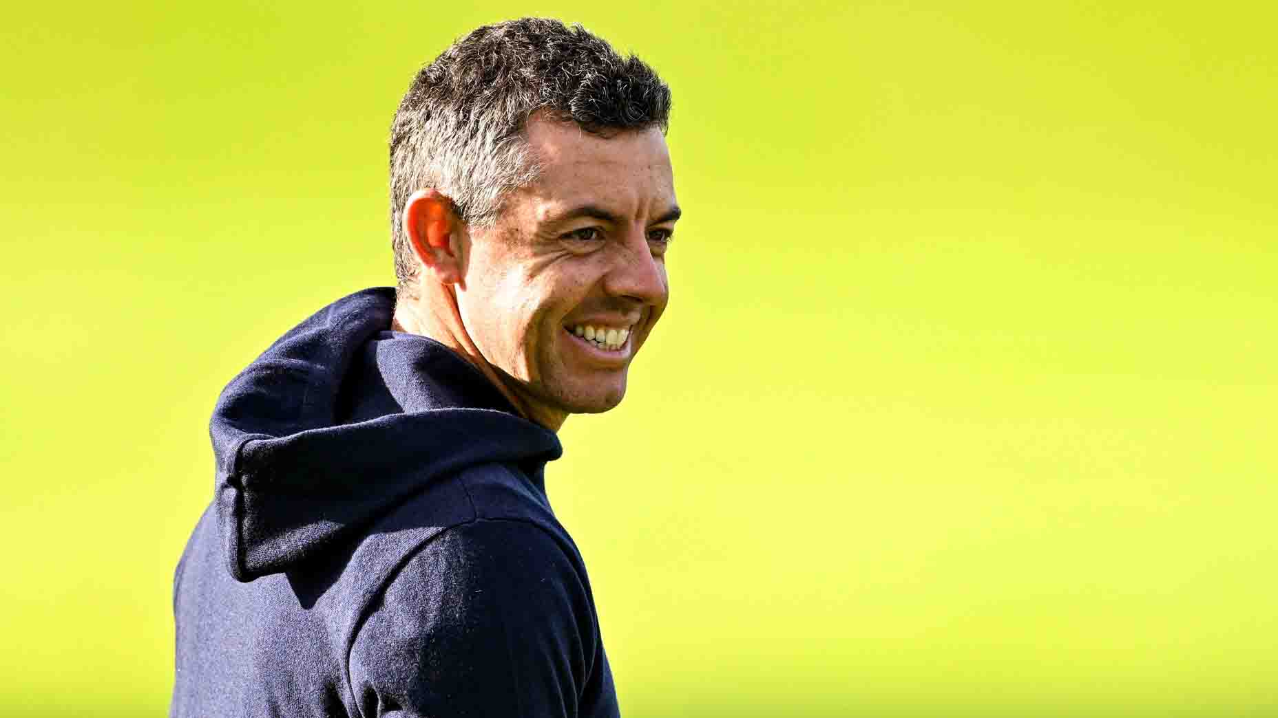 Rory McIlroy during a practice round at the Irish Open