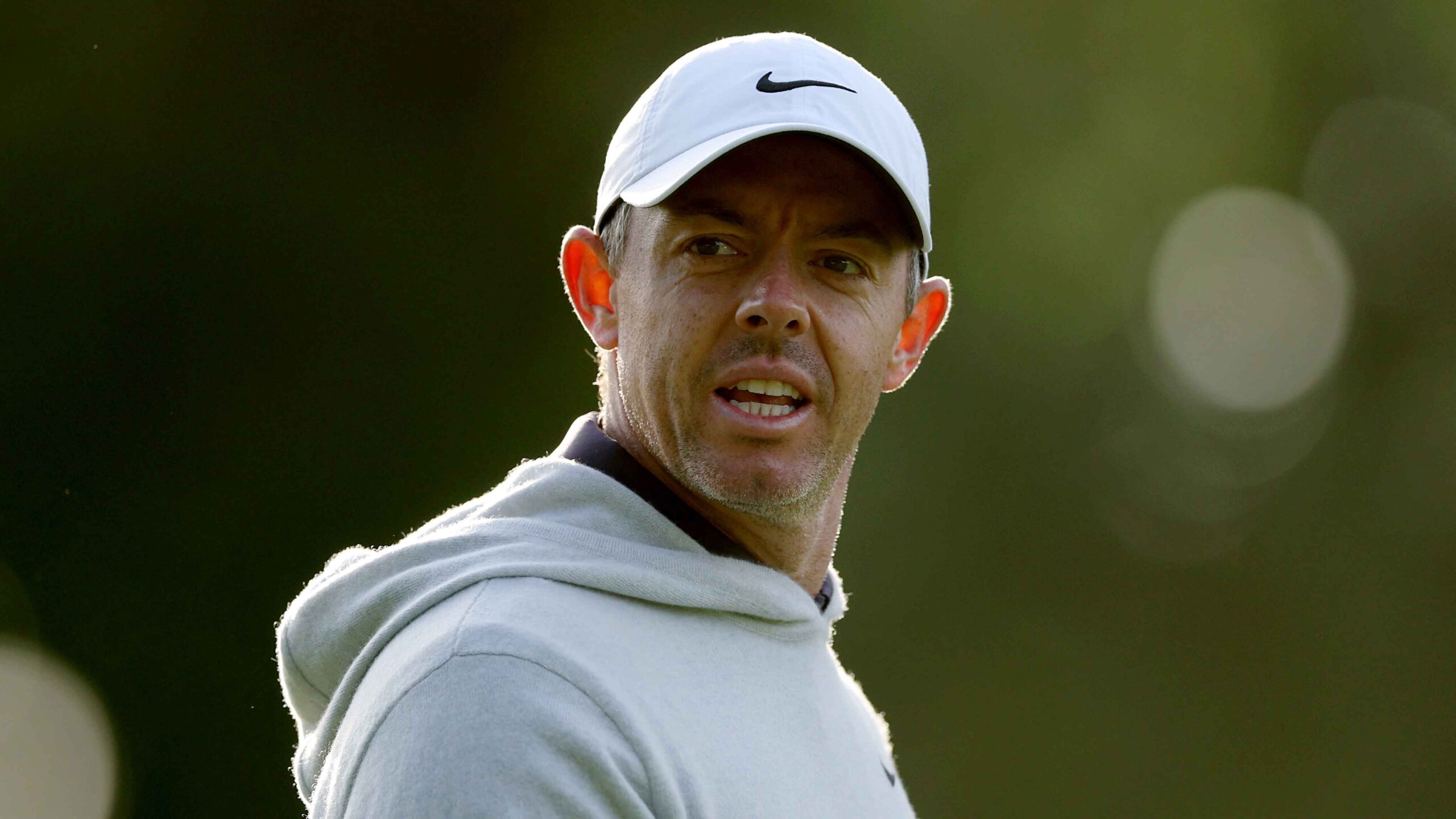 Rory McIlroy of Northern Ireland looks on during day one of the Amgen Irish Open 2025 at The K Club on September 04, 2025 in Straffan, Ireland.