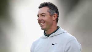 Rory McIlroy is all smiles after winning the Irish Open on Sunday at The K Club.