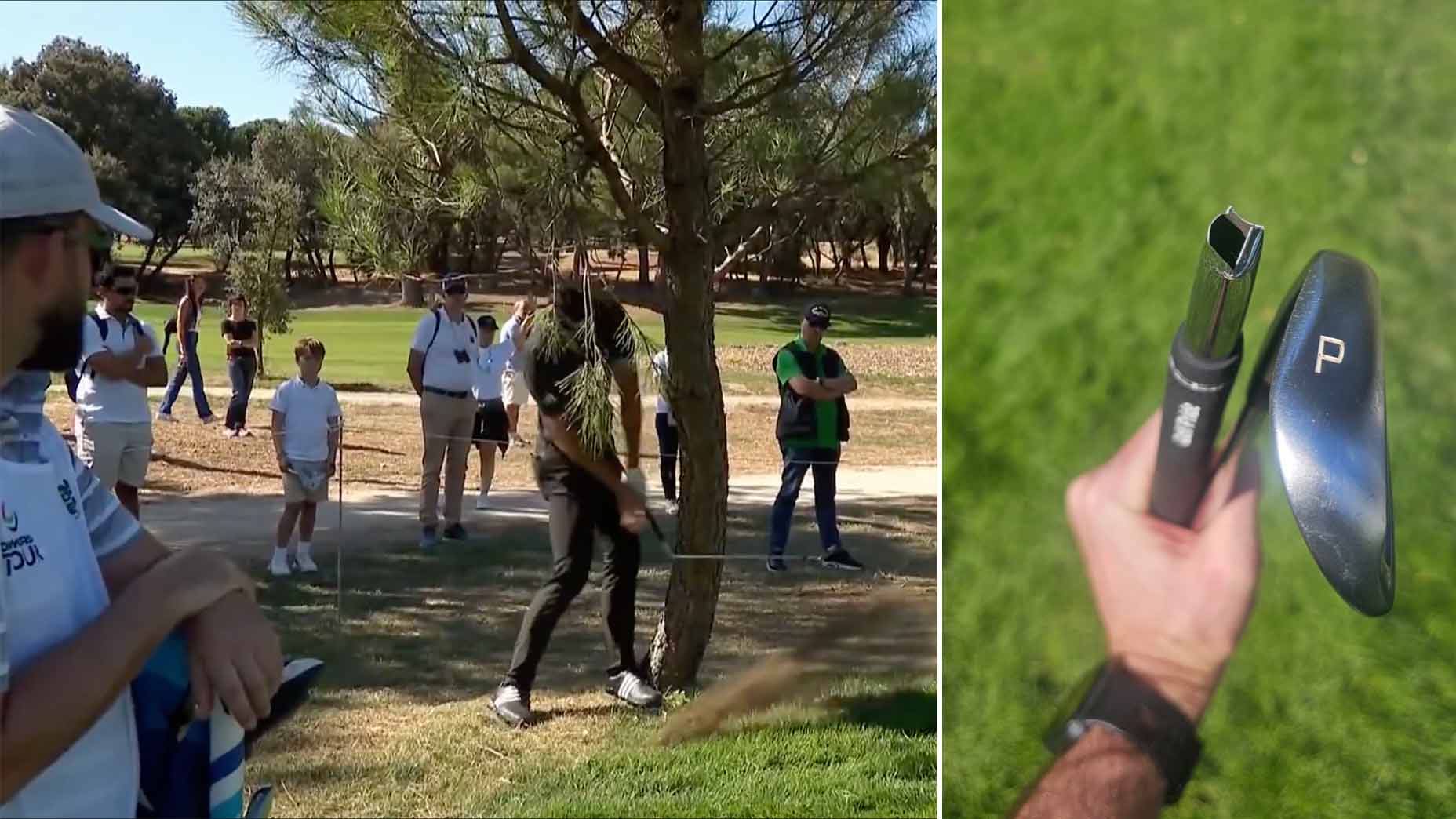 Pro breaks 2 clubs and still wins. Getting replacements was an adventure Pro breaks 2 clubs and still wins. Getting replacements was an adventure