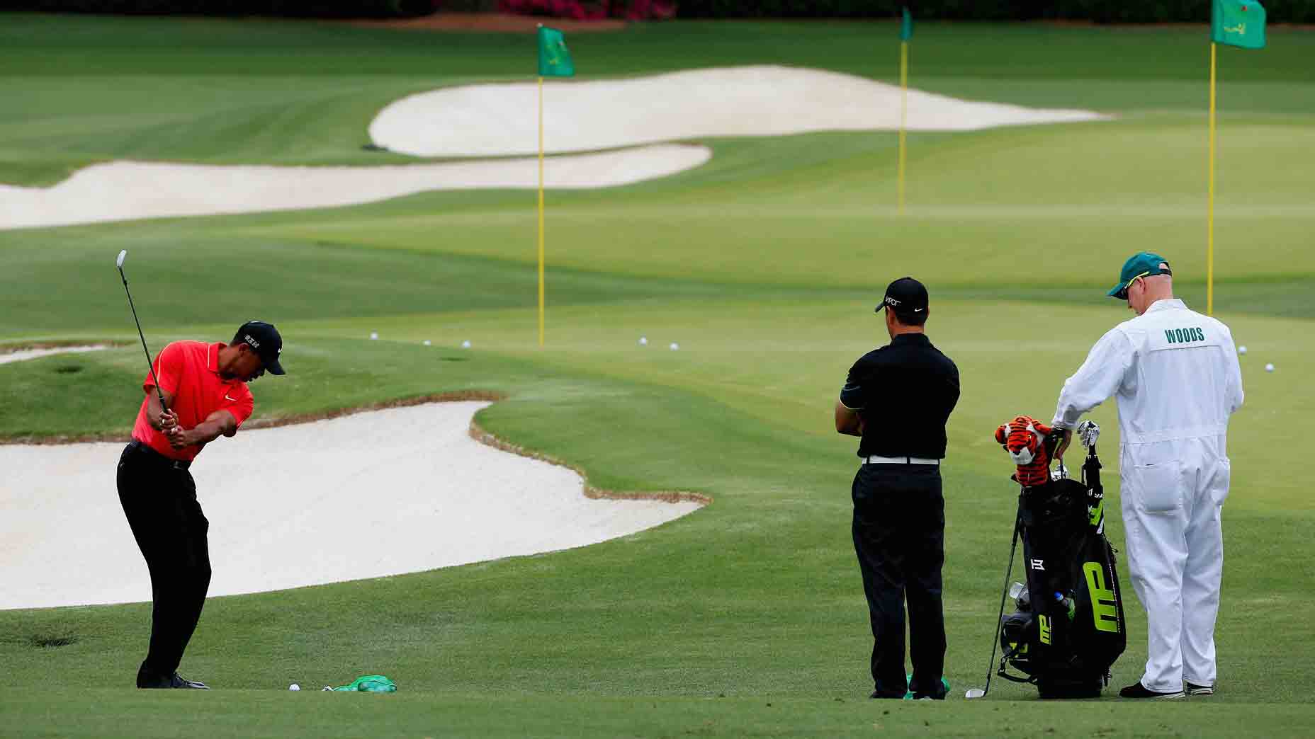 Tiger Woods was his client. And 1 of his practice moves has stuck with him Tiger Woods was his client. And 1 of his practice moves has stuck with him