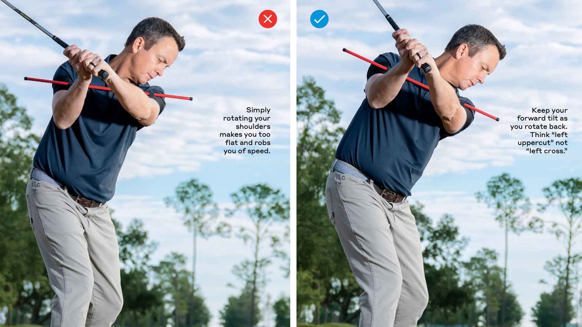 vj trolio shows the right and wrong way to make a backswing